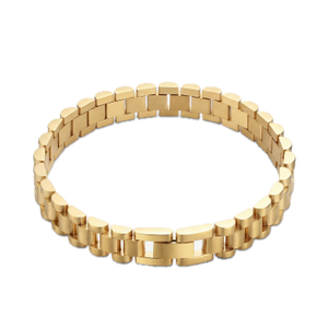 14K Gold Chunky Watch Chain Link Bracelet (one size)