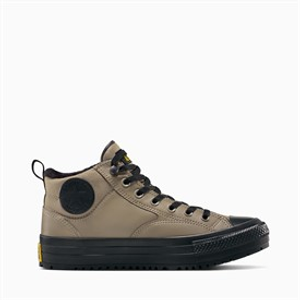Converse Chuck Taylor All Star Malden Street Mid Top Boot Trainers Classic Taupe/Black