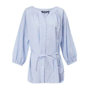Regatta Natuna Shirt Blue Ticking Stripe Size 10