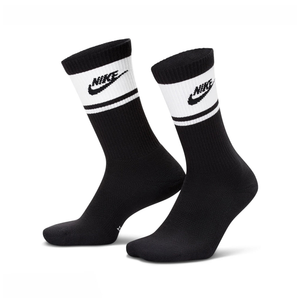 Nike Everyday Elevated Cushioned Crew Socks - 3 Pack - Black & White