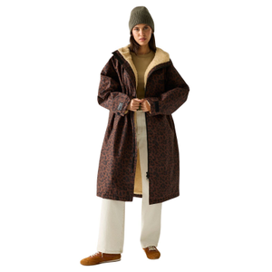 Regatta Outdoor Active Adults Waterproof Changing Robe - XS/S / Dark Textured Leopard