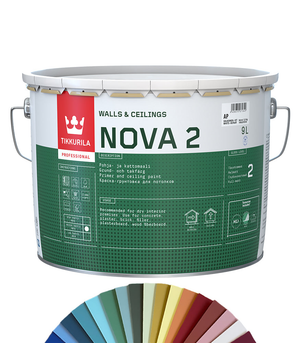 Tikkurila Nova 2 High-Opacity Flat Matt - 10L - Tinted Colour Match