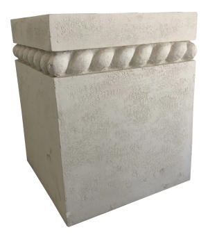 Vintage Postmodern Decorative Plaster Pedestal