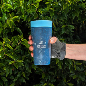 British Triathlon Ultimate Members’ Gift  - Reusable Coffee Cup, Circular&Co. Made From Fabric Waste.