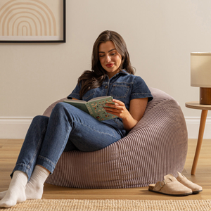 Kingston Cord Classic Bean Bag - Heather