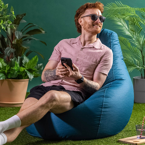 Recliner Indoor-Outdoor Gaming Bean Bag - Teal