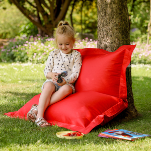 Kids Big Bag Indoor-Outdoor Floor Cushion Bean Bag - Red