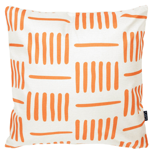 Graphic Lines Indoor-Outdoor Cushion - Orange