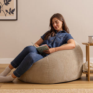 Kingston Corduroy XL Classic Bean Bag - Natural