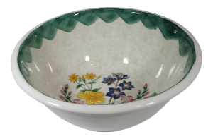 Vintage Hand-Painted Oversized Italian Serving Bowl