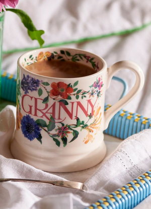 Seconds Garden Flowers Granny 1/2 Pint Mug
