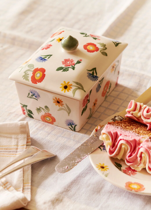 Seconds Poppies & Pinks Small Butter Dish