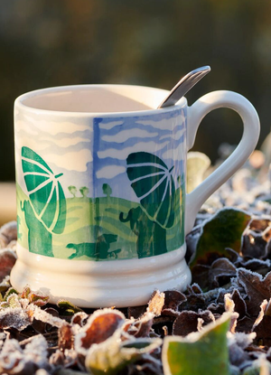 Seconds Rainy Dog Walks 1/2 Pint Mug