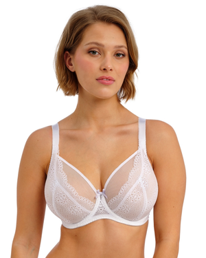 Freya Posie High Apex Plunge Bra - White