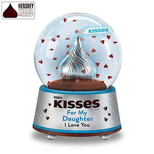 HERSHEY'S KISSES For My Daughter Glitter Globe