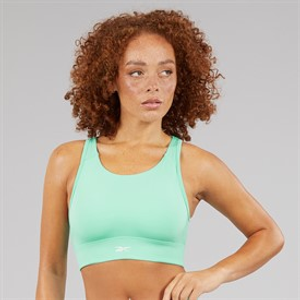 Reebok Womens ID Train High Support Sports Bra Top Ai Aqua