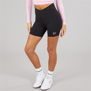Reebok Womens X Barbie Bike Shorts Black