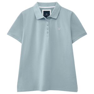 Womens Exmouth Solid Polo Shirt (Ashley Blue)