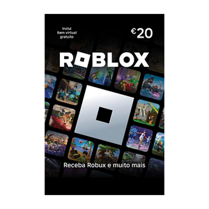 CARTÃO PRESENTE ROBLOX 20 EUROS