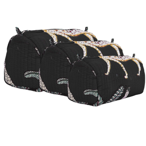 The Jungle Three Piece Travel Set In Black (one size)