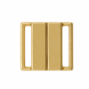Clips bikini métal plat 14 mm - Doré