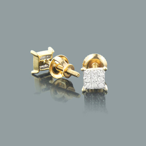 Small Diamond Stud Earrings 0.06ct 10K Gold