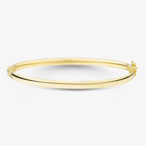 9ct Yellow Gold Plain Hinged Bangle MOSC2089Y