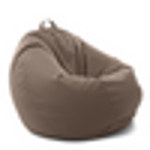Pouf poltrona sacco Gigante XL Softy, sfoderabile con sacca interna, Avalon in tessuto poliestere Blues per interno, Imbottito, Antistrappo, Impermeabile Dim: Ø90 x H90 cm - Tortora