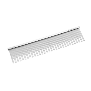 Double-Tooth Metal Grooming Comb, M, 6.5”