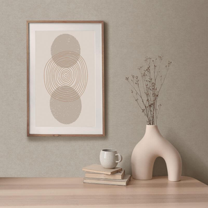 Galerie Horizon Textured Plain Beige Wallpaper - HZ62029