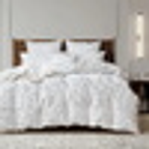 Mia White Faux Fur Quilt Cover Set