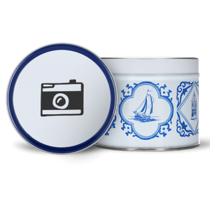 Blauwe deksel – Delfts Blauw blik – Dekselprint