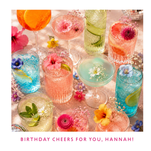 Moonpig Photographic Cocktails Birthday Cheers For You Card