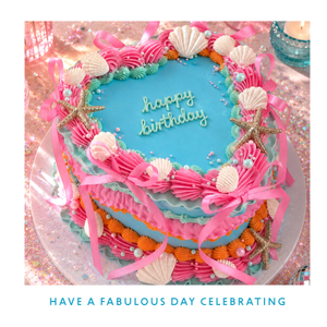 Photographic Seashell Cake Birthday Card