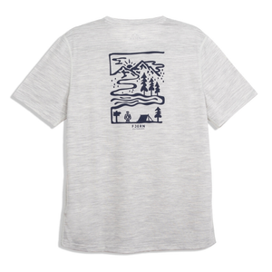 Herren Landscape Merino Blend T-Shirt (Grau)