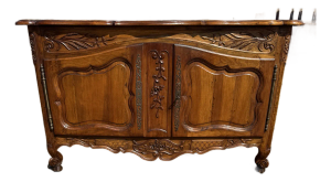 Fine 18th Century French Louis XV Provincial Solid Walnut Sideboard / Buffet.