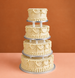 Pistachio Vintage Wedding Cake