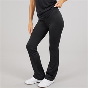 Reebok Womens ID Train High Waist Bootcut Tight Leggings Night Black