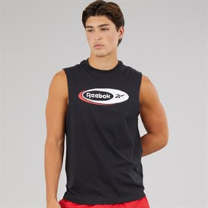 Reebok Mens Reebok Identity Brand Proud Sleeveless T-Shirt Black