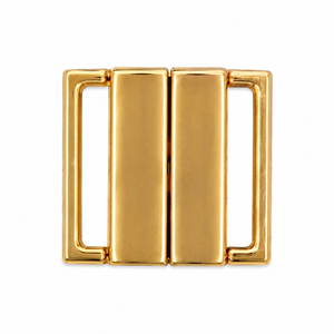 Clips bikini métal carré 20 mm - Doré