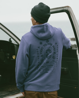 Cult Mens Pop Hoodie in Blue