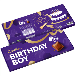 Cadbury "Birthday Boy" Dairy Milk XL Chocolate Bar 850g