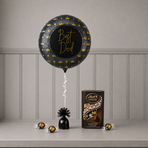 Best Dad Balloon & Lindt Dark Truffles Gift Set
