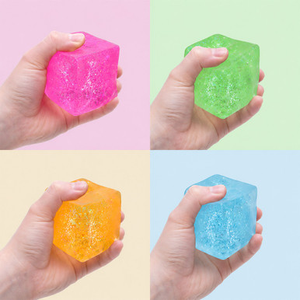 Large Squish Fidget Ice Cube - Random Assorted Colour