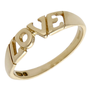 Pre-Owned 9ct Yellow Gold Love Ring