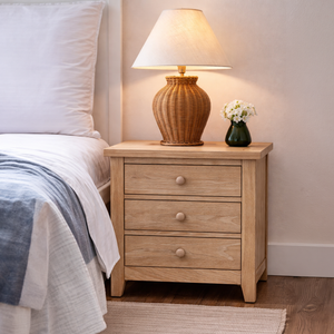 Westbrook Whitewash Oak Jumbo Bedside Table