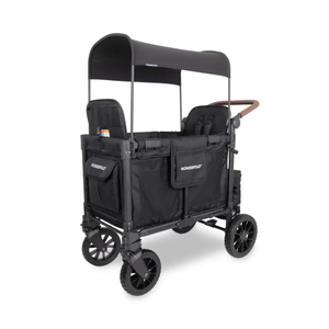 Wonderfold W2 Luxe Pro Double Stroller Wagon - Jet Black