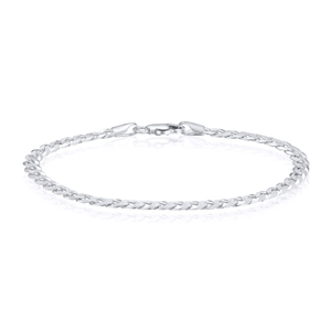 Sterling Silver Solid 4.5mm Curb Bracelet