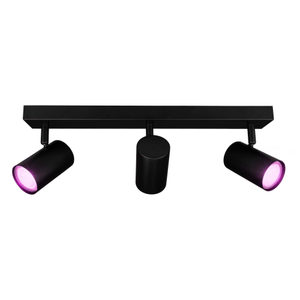 Spot Plafonnier LED WiFi Noir Trio - 4.9W - RGB+CCT - Inclinable