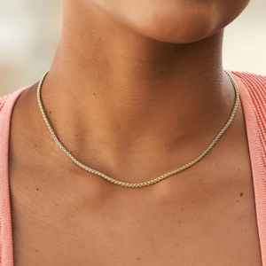 Palm Chain in Yellow Gold - 2mm